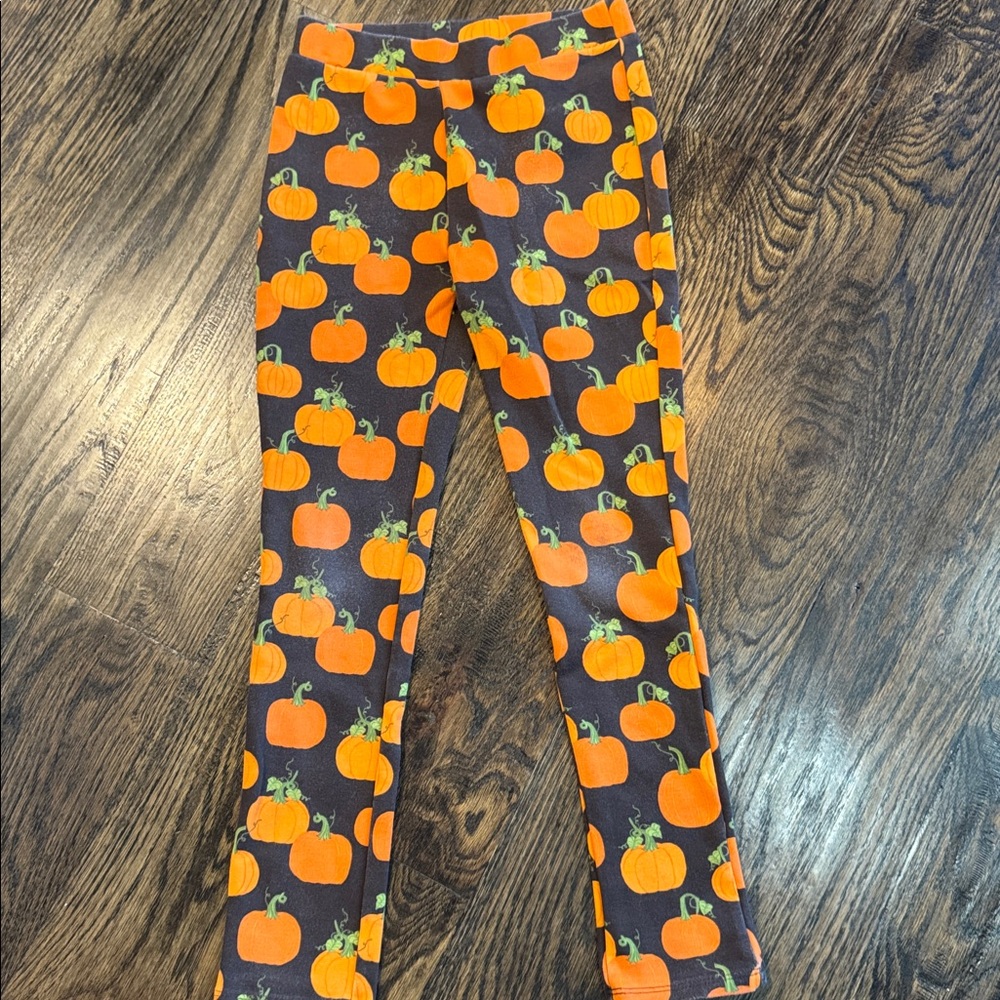 Gymboree Pumpkin Print Hoodie and Leggings - Picture 4 of 7